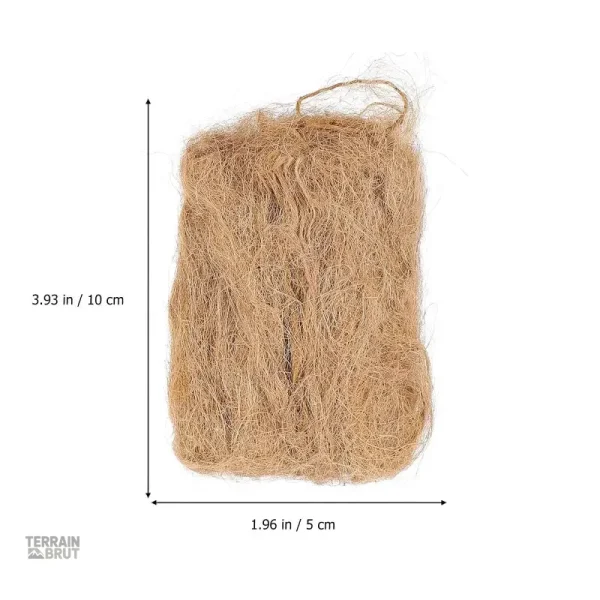 Accessoire allume feu en jute pour camping et cheminée