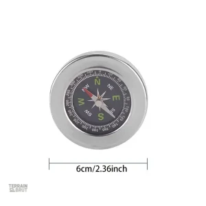 Boussole de survie résistante en acier inoxydable