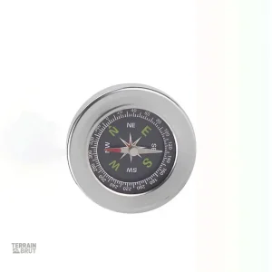 Boussole robuste en acier inox pour randonnée et exploration