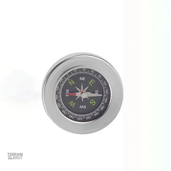 Boussole robuste en acier inox pour randonnée et exploration