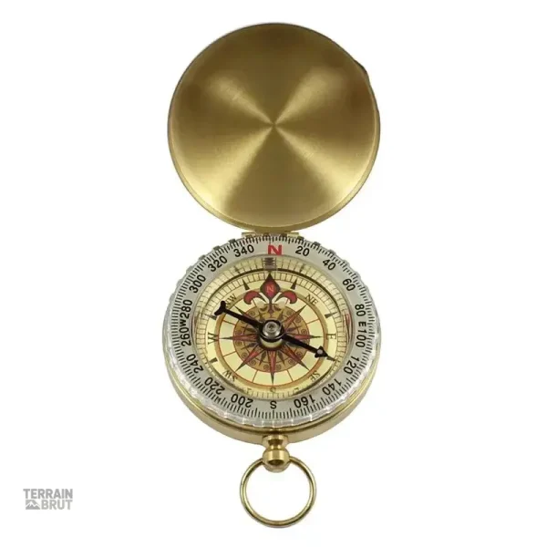 Boussole de survie en laiton, essentielle pour les aventuriers