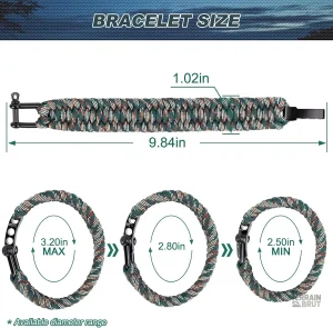 Bracelet en paracorde pour aventures en extérieur