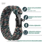 Bracelet de survie en paracorde solide et durable
