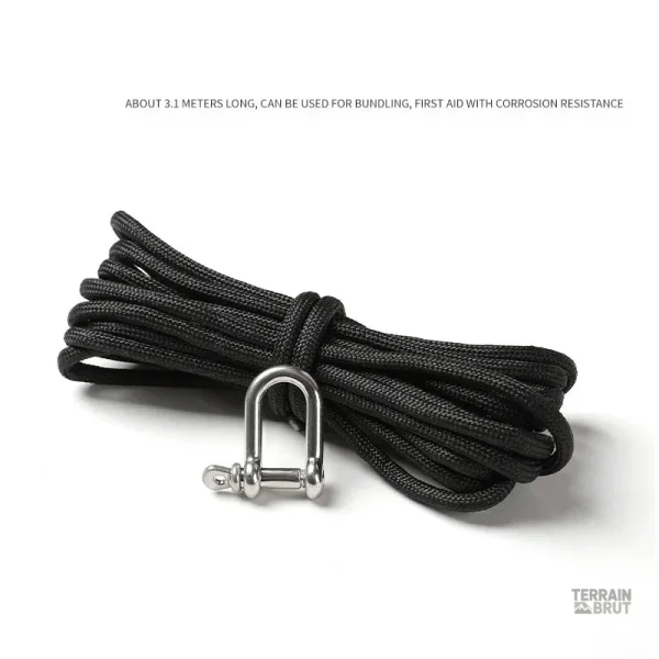 Bracelet de survie avec fermeture sécurisée en boucle