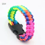 Bracelet survie paracorde multicolore