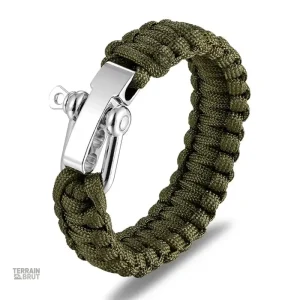 Bracelet de survie réglable vert