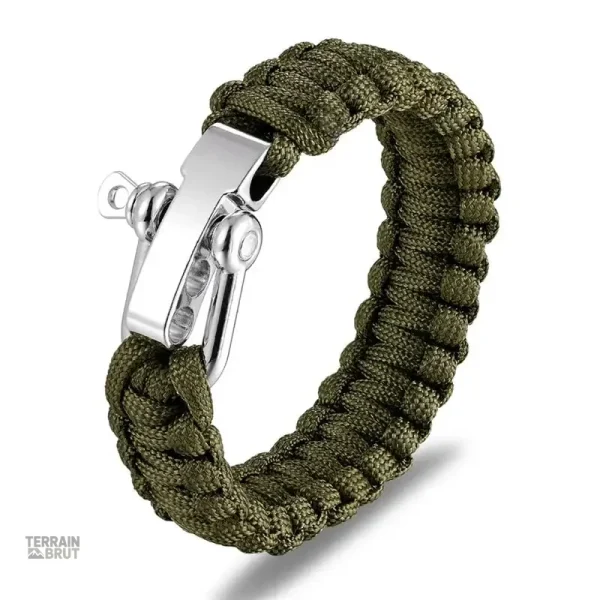 Bracelet de survie réglable vert