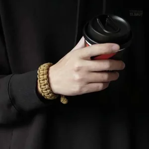 Bracelet de survie tressé ajustable