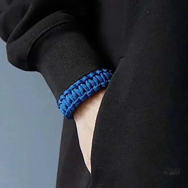 Bracelet de survie ajustable en paracorde résistant