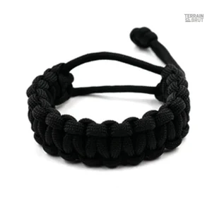 Accessoire de survie en paracorde tressé et résistant