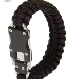 Bracelet de survie en paracorde avec couteau intégré