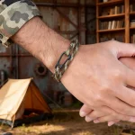 Bracelet paracorde ajustable pour homme