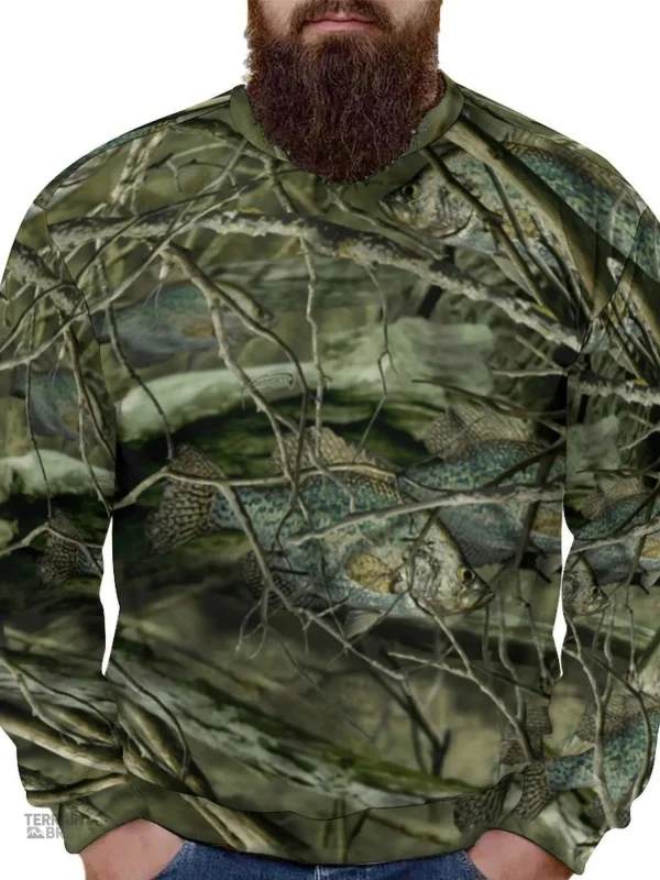Tenue camouflage branches et feuilles pour activités de plein air
