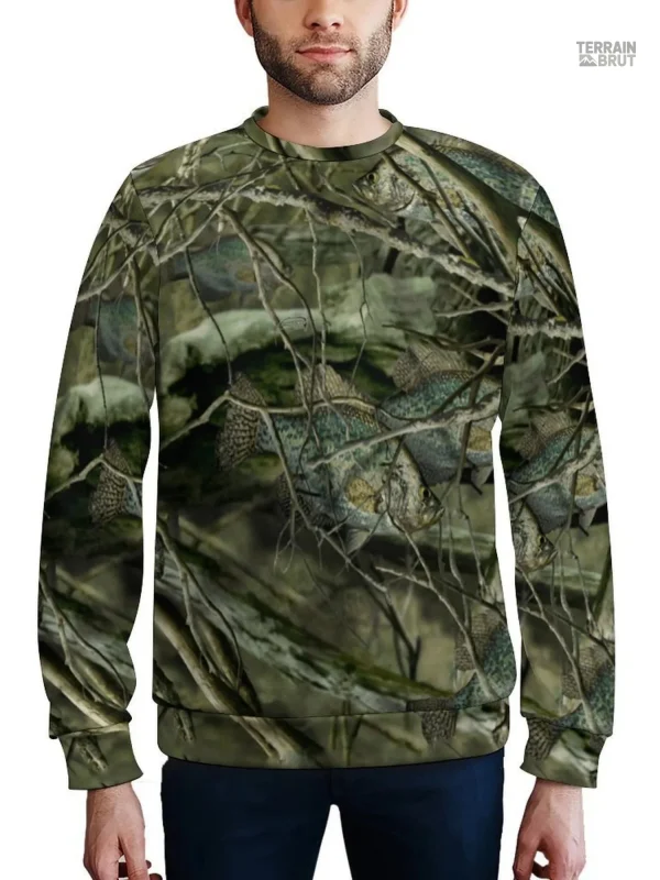 Vêtement camouflage à motif naturaliste pour la chasse