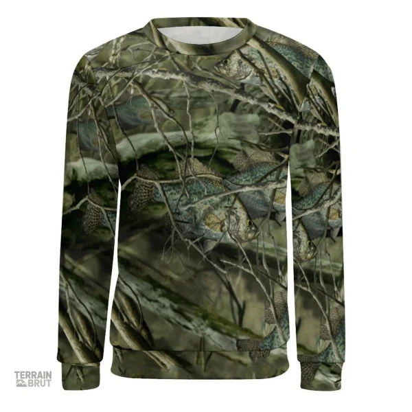 Vêtement outdoor avec motif de feuillage réaliste