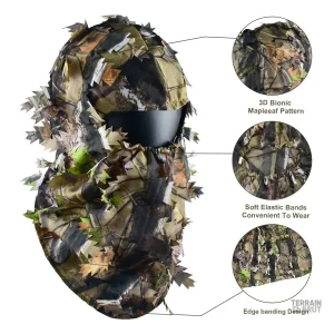 Tenue camouflage avec chapeau et masque pour outdoor