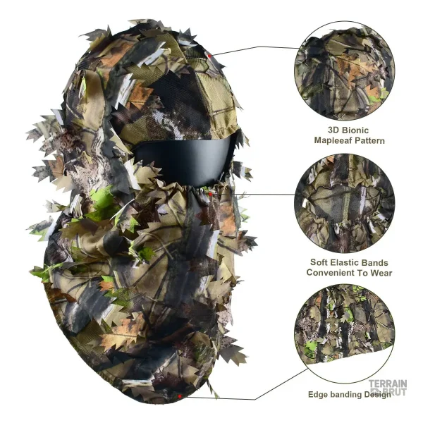 Tenue camouflage avec chapeau et masque pour outdoor