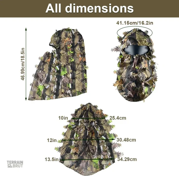 Chapeau tactique avec protection du visage en camouflage