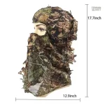 Chapeau léger avec motif camouflage pour se fondre dans la nature