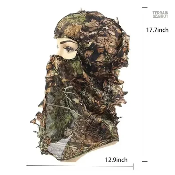 Chapeau léger avec motif camouflage pour se fondre dans la nature