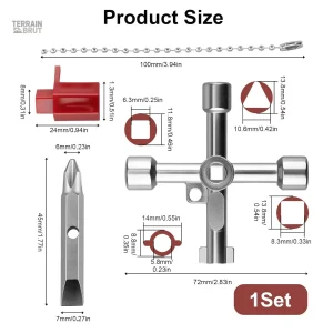 Clé utile pour le contrôle de vannes et d'ascenseurs