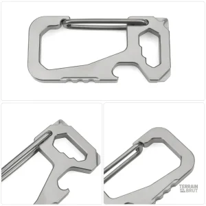 Ouvre-bouteille intégré, accessoire pratique en titane