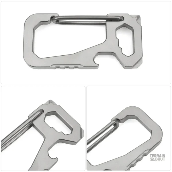 Ouvre-bouteille intégré, accessoire pratique en titane