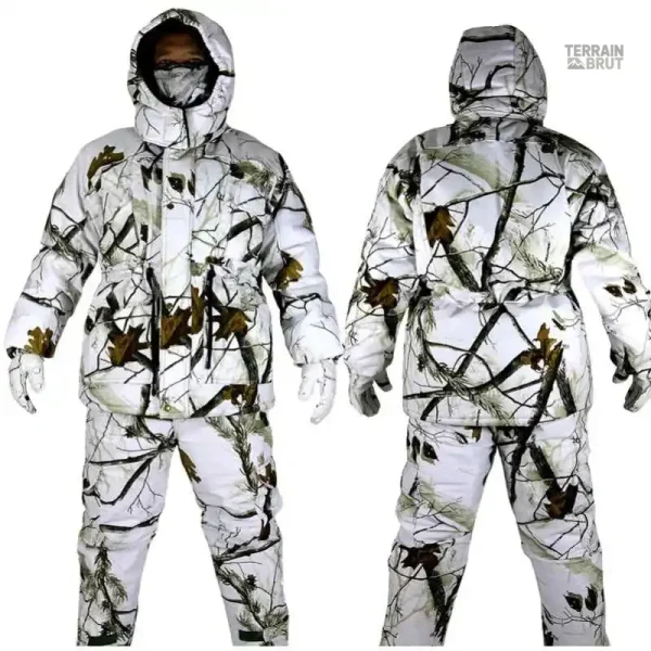 Tenue camouflage d'hiver, confort et isolation garantis