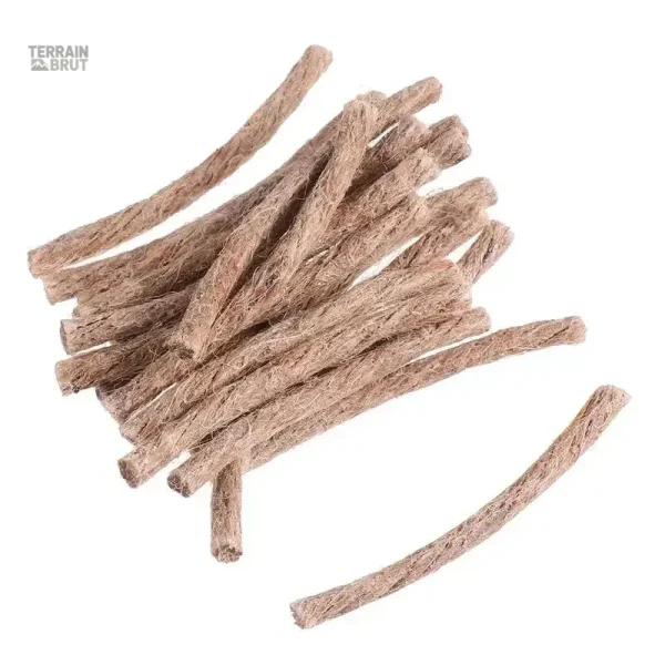 Allume feu naturel en corde tressée de chanvre