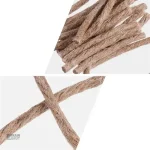 Corde tressée pour démarrer un feu en pleine nature