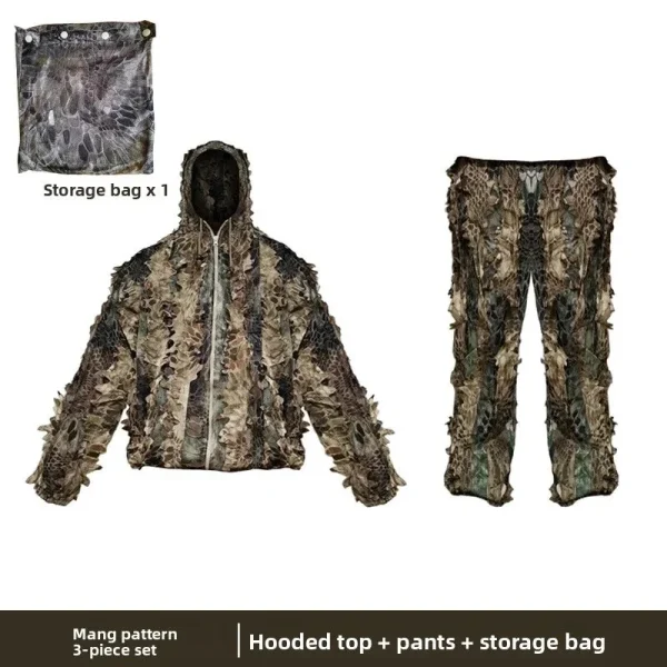 Vêtement camouflé pour aventures en milieu sauvage