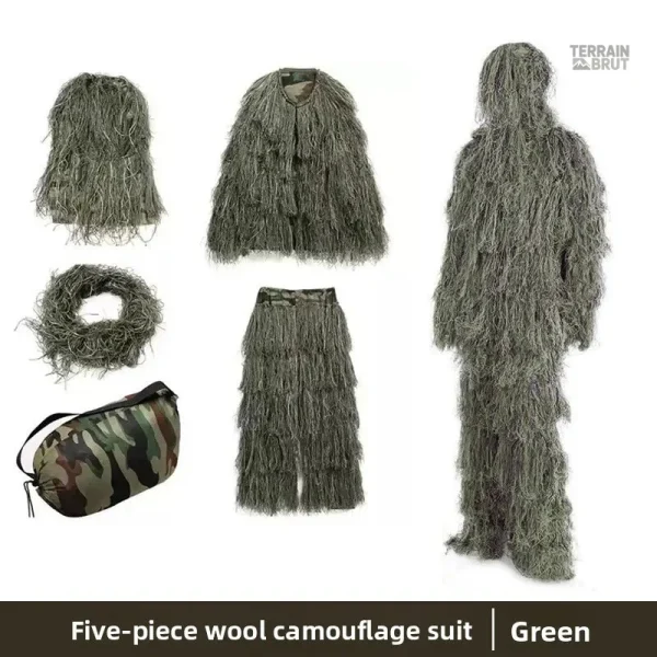 Costume de camouflage avec effet naturel