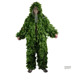 Tenue camouflage en feuilles vertes
