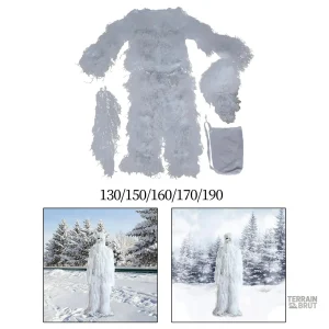 Vêtement de camouflage pour chasser en milieu hivernal