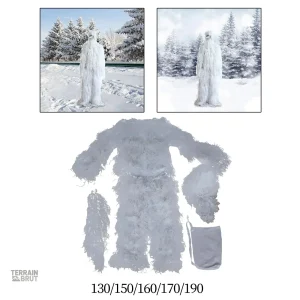 Costume de chasse en tissu camouflage pour températures froides