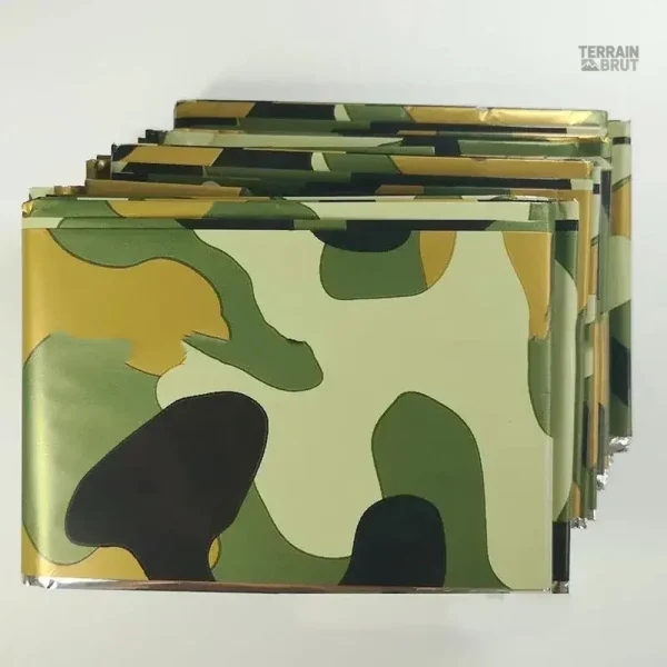 Couverture thermique camouflage pour outdoor
