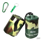 Couverture de survie compacte avec motif camouflage