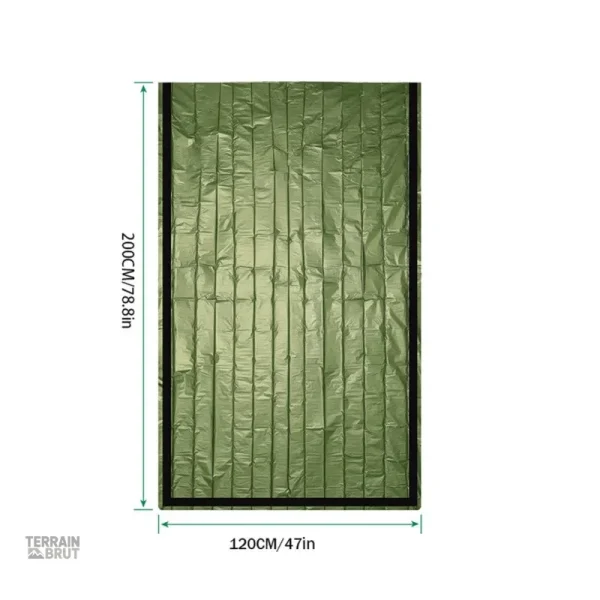 Couverture de survie thermique pour conditions extrêmes