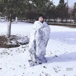 Accessoire de survie : couverture double camouflage