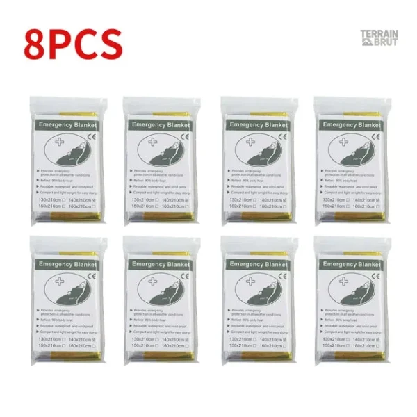 Protection thermique en aluminium pour randonneurs