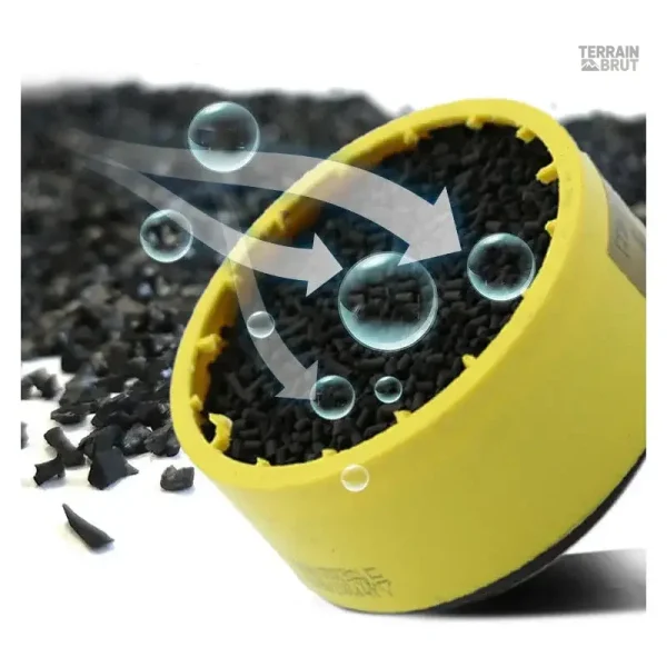 Masque à gaz noir pour protection respiratoire