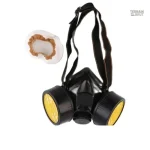 Demi masque noir, adapté pour les situations à risque