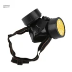 Accessoire de sécurité : masque à gaz noir compact