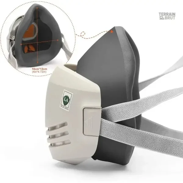 Masque à gaz compact et efficace contre les particules