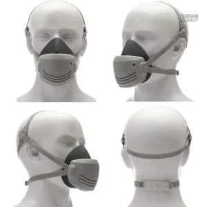 Demi-masque avec filtres pour un meilleur confort d'utilisation