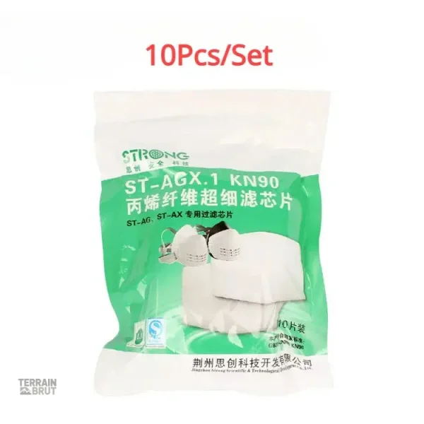 Demi-masque anti-poussière, adapté aux environnements exigeants