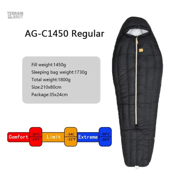 Duvet alpin résistant pour exploration en hiver