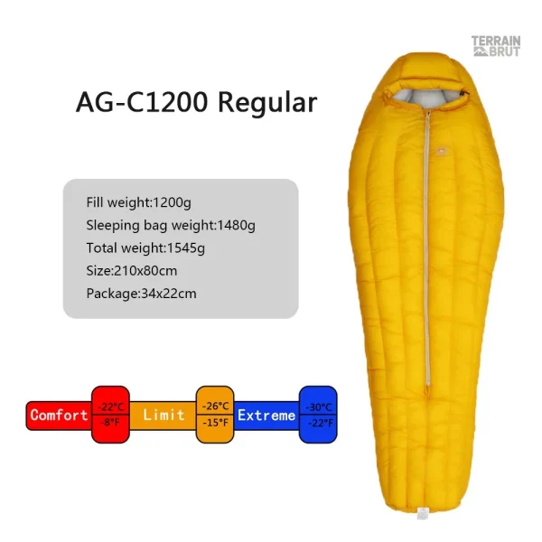 Sac de couchage pour aventures en terrains froids