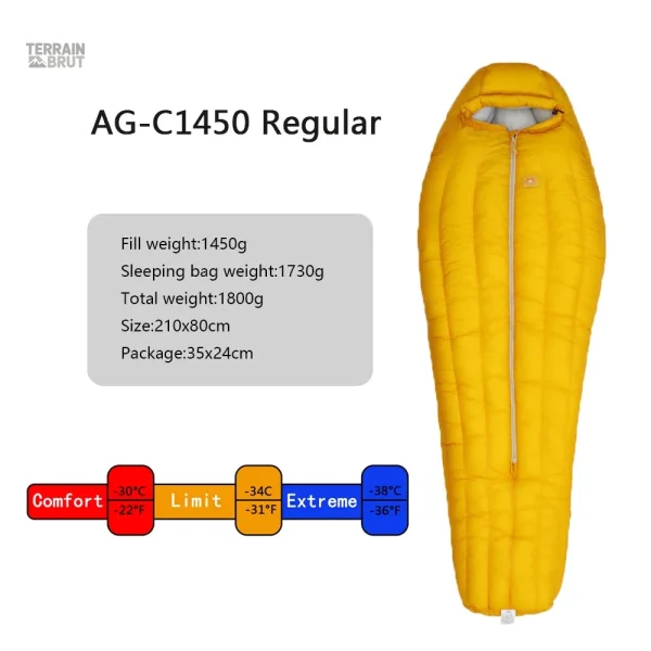 Duvet idéal pour camping en haute montagne