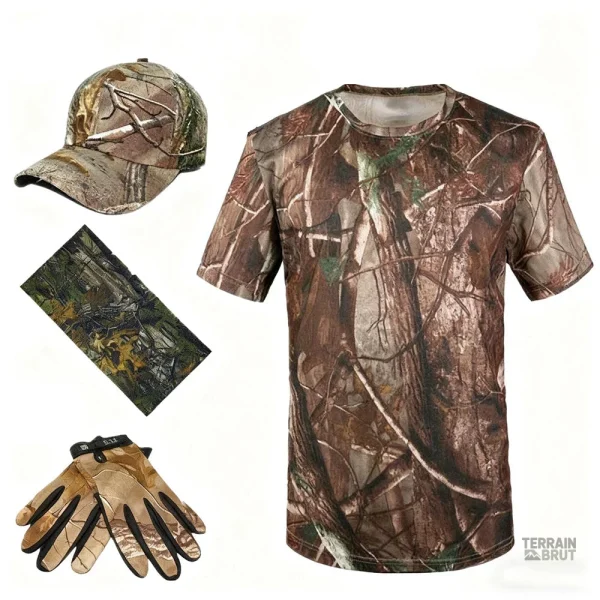 Ensemble outdoor camouflage avec protection contre l'eau